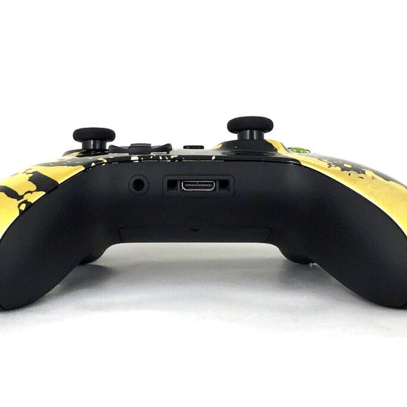 Custom Xbox Series X / S Wireless Controller - Glossy Chrome Gold Black Splatter - Picture 4 of 8